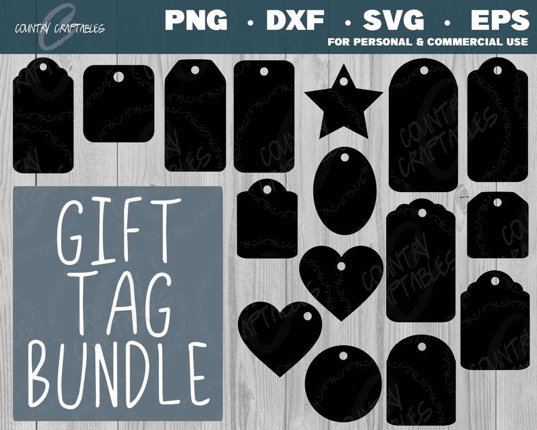 Tags Svg Template DIY Gift Tag Laser Cut Gift Tags Stocking Etsy