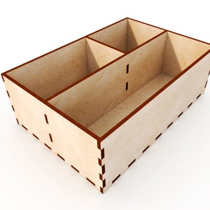 CNC Laser File Storage Box - Laser Cut Files - dxf, ai, svg, cdr, pdf