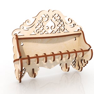 Porta-rolos de cozinha para arquivo a laser, arquivos cortados a laser, Lasercut, dxf, ai, svg, cdr, pdf