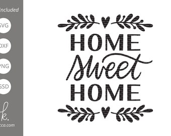 Vintage Home Sweet Home Svg Etsy