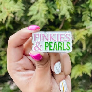 AKA Pinkies & Pearl Lapel Pin