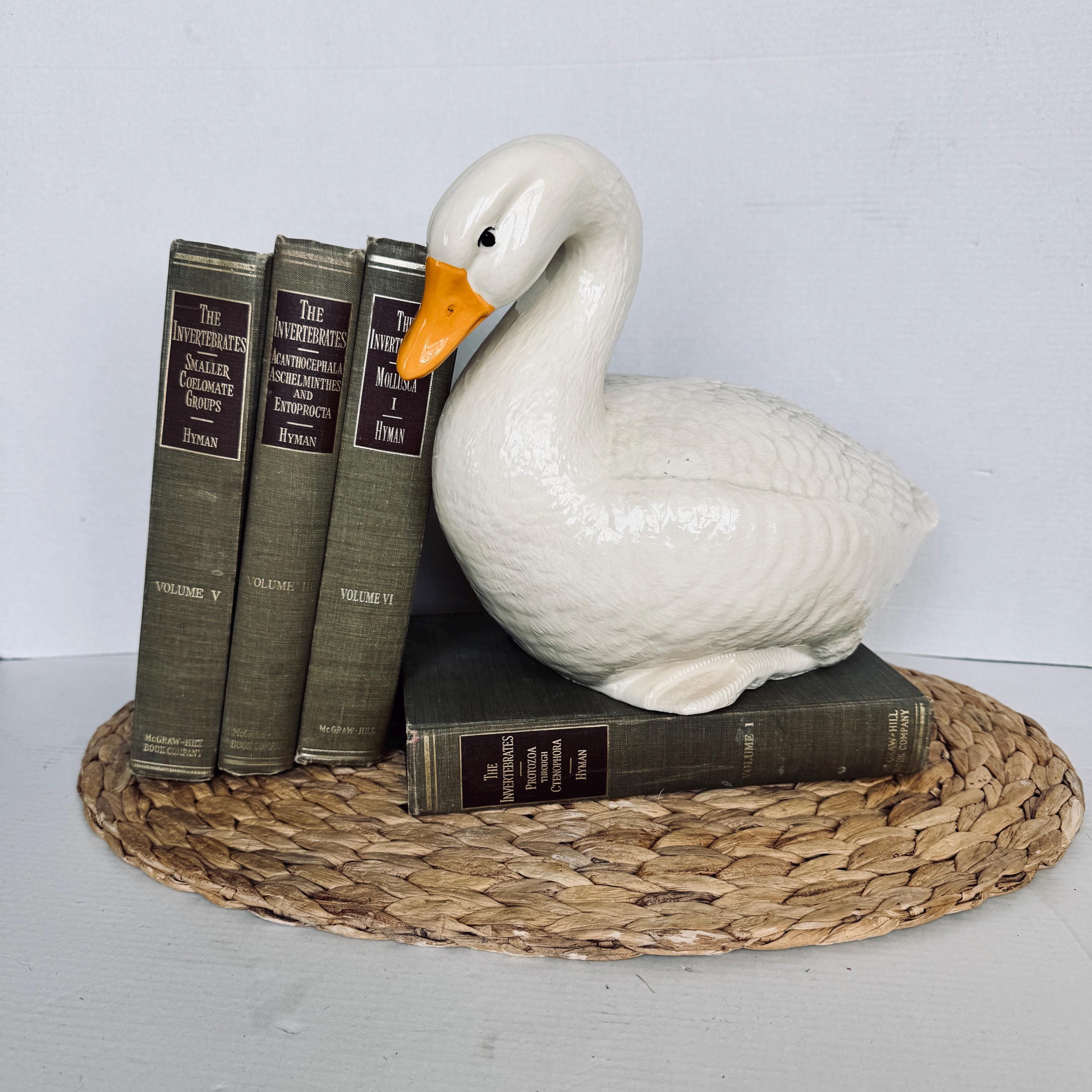 Vintage Ceramic Goose Figurine - Etsy