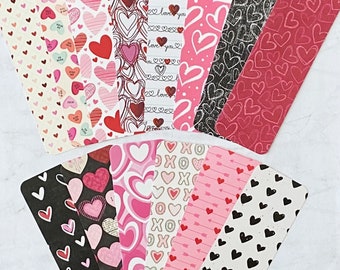 Valentine Hearts Bookmarks