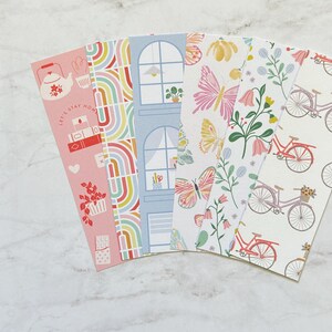 Life Right Now Bookmarks | Spring Floral Bike Bookmarks