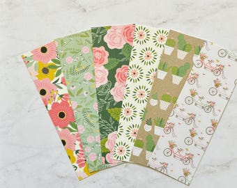 Lovely Spring Moments Bookmarks | Spring Floral Bike Bookmarks
