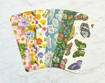 Spring Garden Bookmarks | Floral and Butterfly Bookmarks