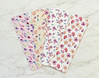 Pink & Purple Delicate Floral Bookmarks