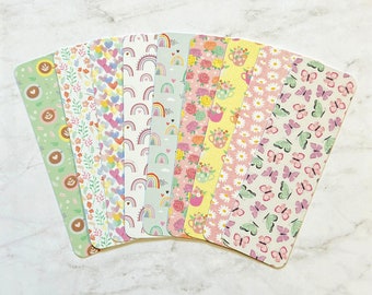 Pastel Spring Bookmarks | Floral & Patterned Bookmarks