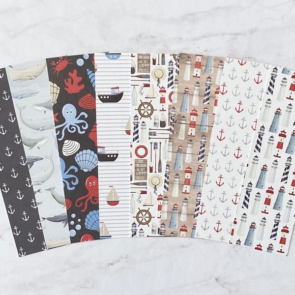 By the Sea Nautical Bookmarks