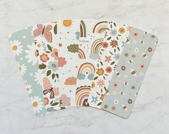 Spring Dreams Bookmarks | Spring Floral Bee Bookmarks