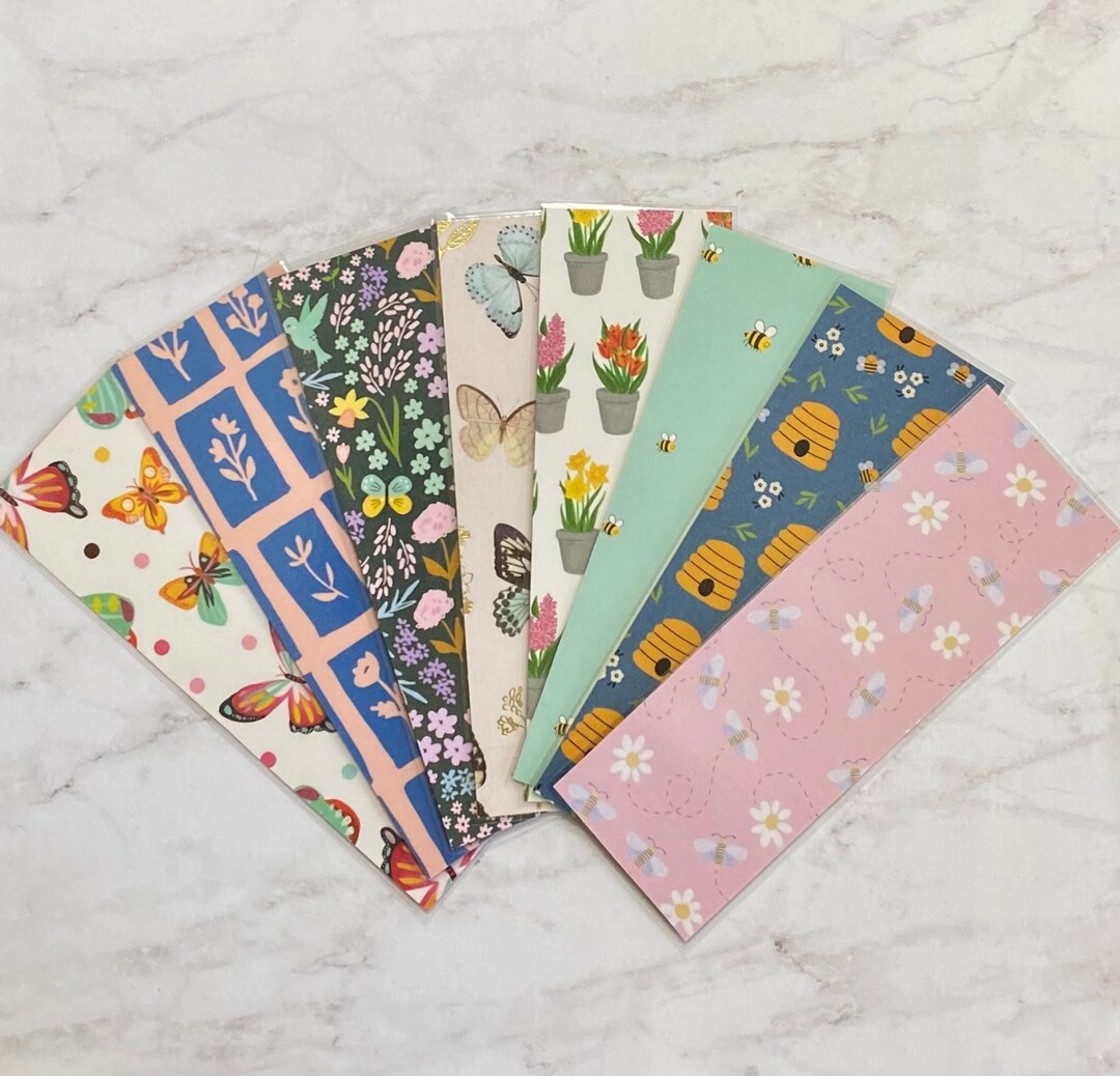 I Love Spring Bookmarks - Etsy