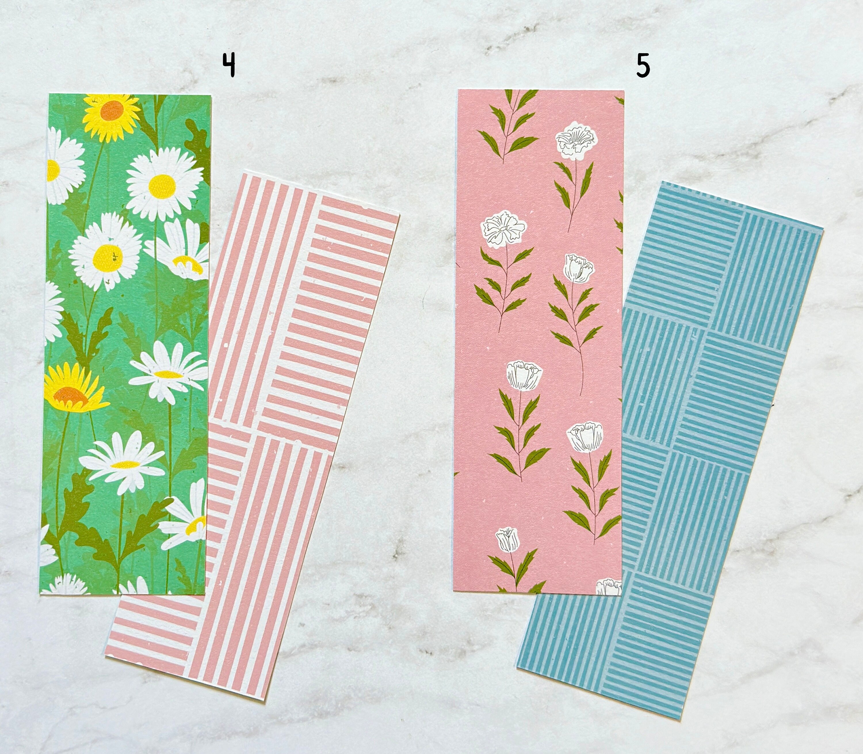 Full Bloom Bookmarks | Plant & Floral Bookmarks - Etsy