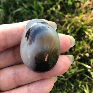 Dendritic Agate Palm Stone: Madagascar Crystal Gemstone
