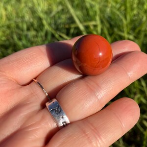 Red Jasper tiny Sphere: Crystal Healing Stone crystal ball RJTS-1