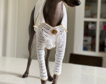 Crochet Summer Blazer  -  Italian Greyhound / Whippet