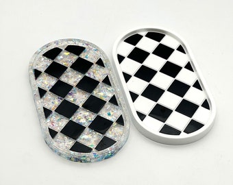 Custom Checkerboard Catchall Tray