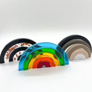 Custom Mini Resin Rainbow Stacker