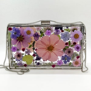 Custom Resin + Floral Purse