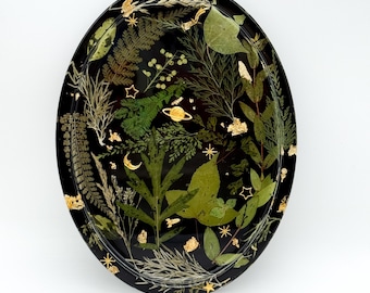 Benutzerdefinierte Resin Oval Tablett (zwei Größenoptionen)