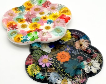 Kundenspezifisches Harz Blumenblumen-Flower-Power-Tablett