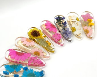 Individuelle Resin Blumen Haarspangen (wird paarweise verkauft)