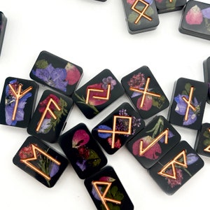 Custom Resin Runes (27 runes, Florals)
