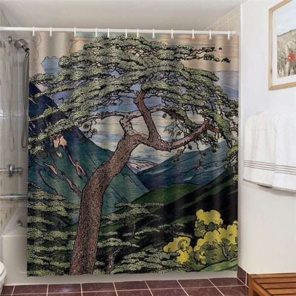 Yellow Shower Curtain Etsy