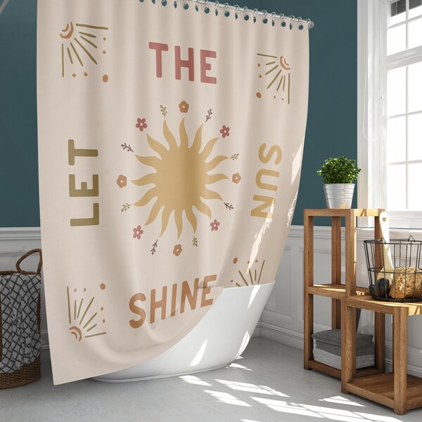 Quote Shower Curtain Etsy