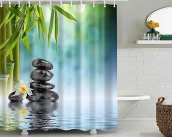 Zen Shower Curtain, Spa Zen Shower Curtain