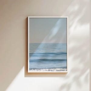 Wandbild Meer, Wellen, Wasser, Horizont, Algarve Portugal, Kunstdruck, Poster, Wohnzimmer Bilder mit Rahmen, Fotografie Print, Wanddeko