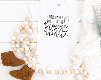 Bottle House White Onesie®, Unisex Onesie®, Baby Girl, Baby Boy, Baby shower gift, Funny Onesie®, Cute baby, Baby Outfit, Baby Bodysuit