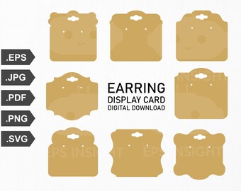 Download Earring Card Svg Etsy