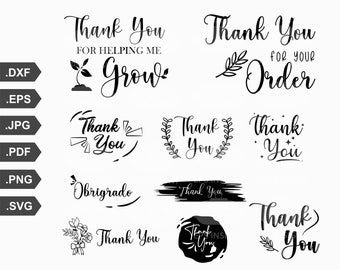 Thank yuo hand drawn. Thank you svg. Thank you cricut. Small Business Sticker. Packaging Stiker. Thank you Clipart. Thanks for help me grow