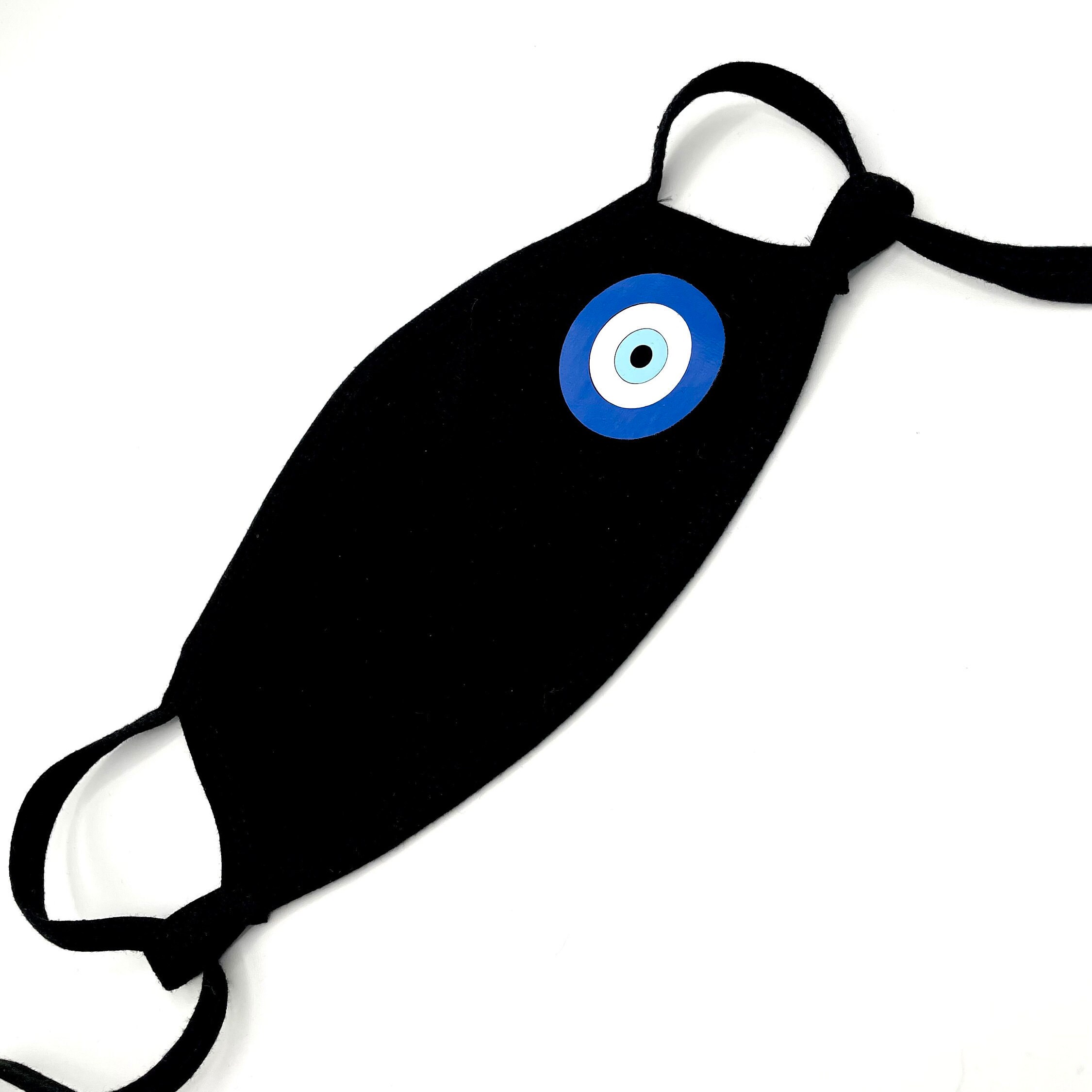 Black mask with evil eye evil eye mask adult adjustable Etsy