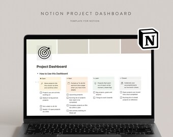 Plantilla de concepto de panel de proyecto