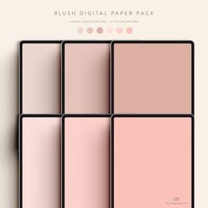 Blush Digital Paper Pack — Instant Digital Download — Notability GoodNotes Xodo