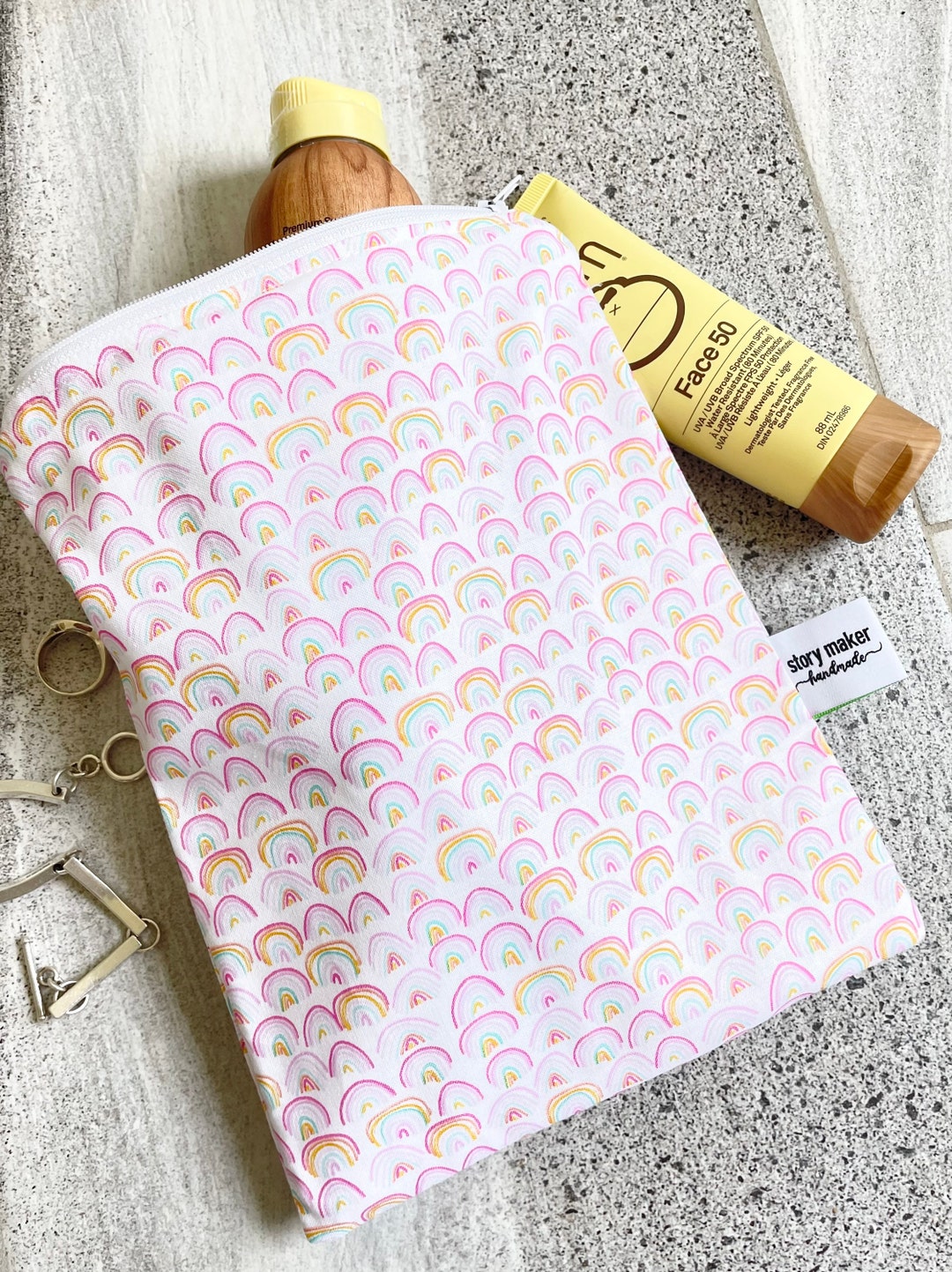 Small Waterproof Beach Wet Bag Waterproof Zip Pouch Reusable Etsy