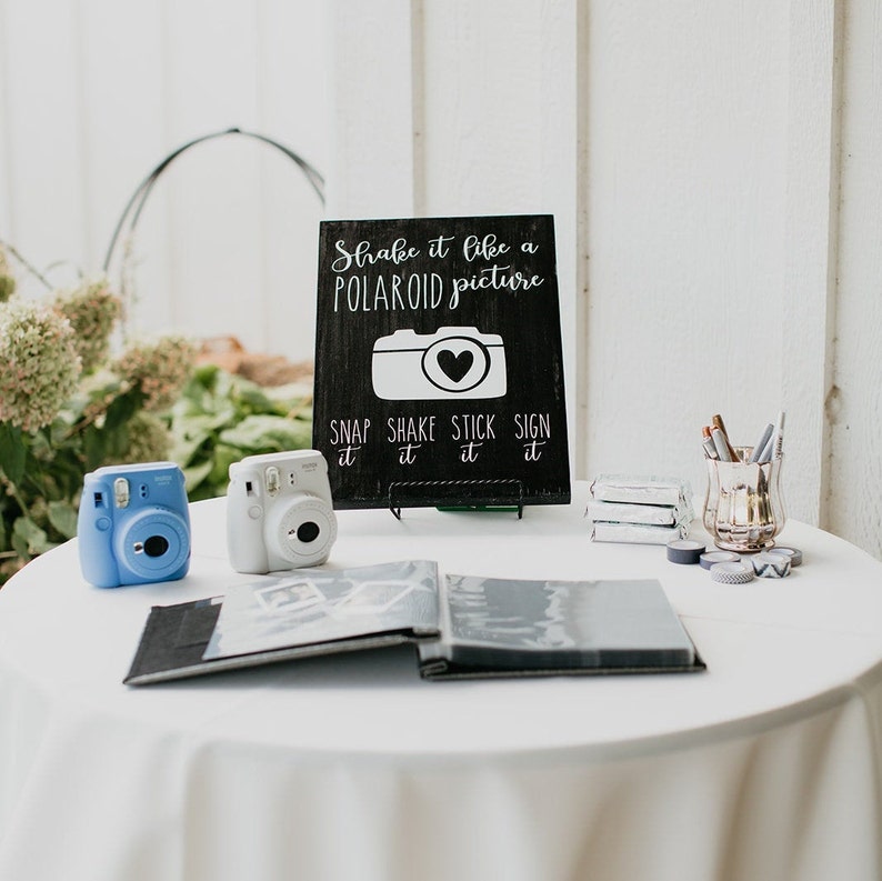 Shake it like a polaroid picture sign etsy