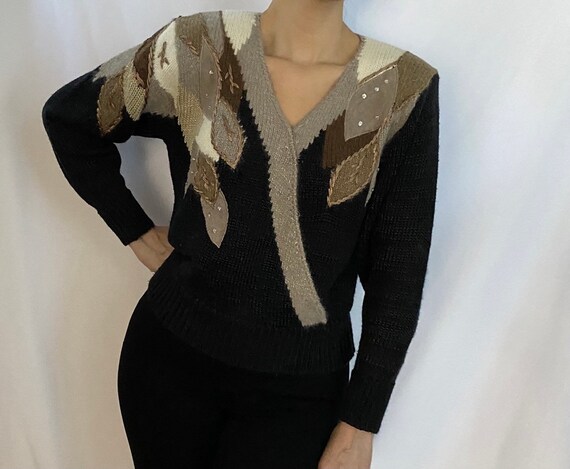 Vintage embroidered sweater