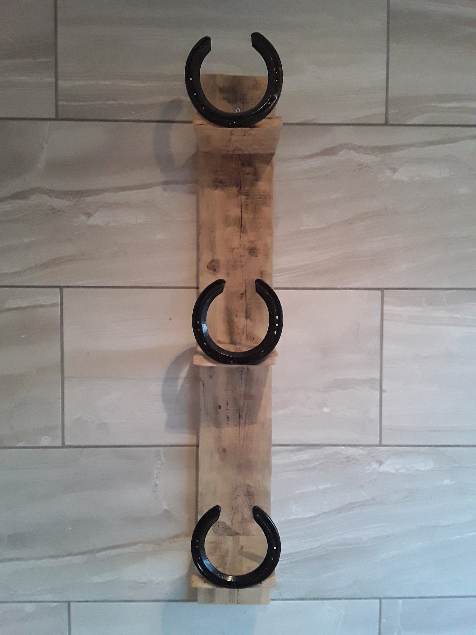 Wooden Horseshoe Shelf/towel Rack Etsy UK
