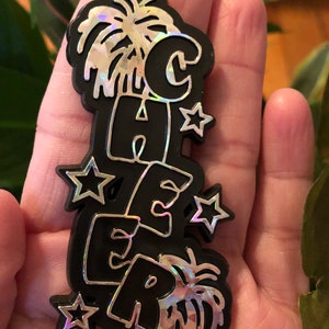 Holographic Cheer Homecoming Charm