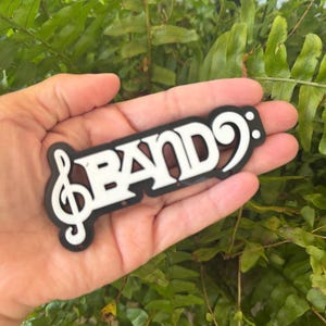Band Homecoming Trinket/Charm in Black & White