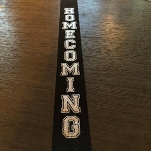 Homecoming Ribbon in Silver or Gold Glitter
