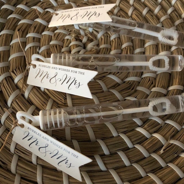 Wedding Bubble Wands Etsy