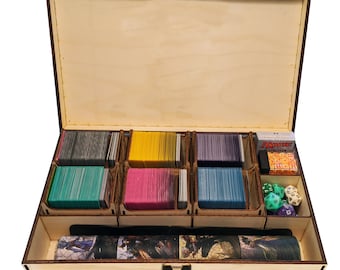 Digital Download - Laser Cut 6-Deck Trading Card Box: EDH/MTG/Lorcana