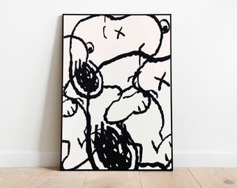 Kate Moss Kaws Print Etsy
