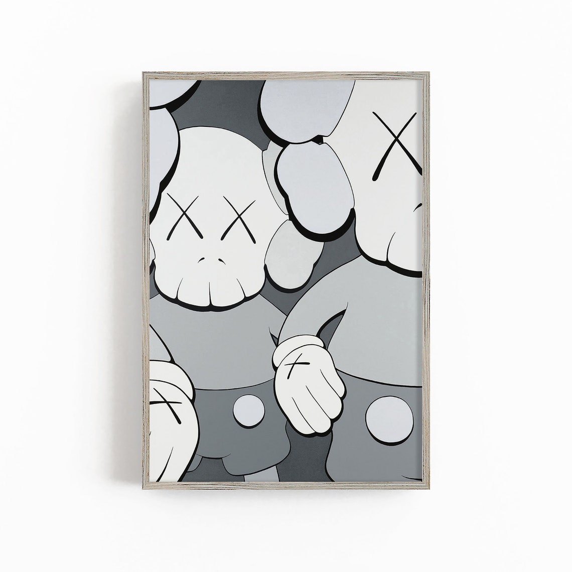 Companion Kaws Art Print Kaws Art Poster Kaws wall art Etsy