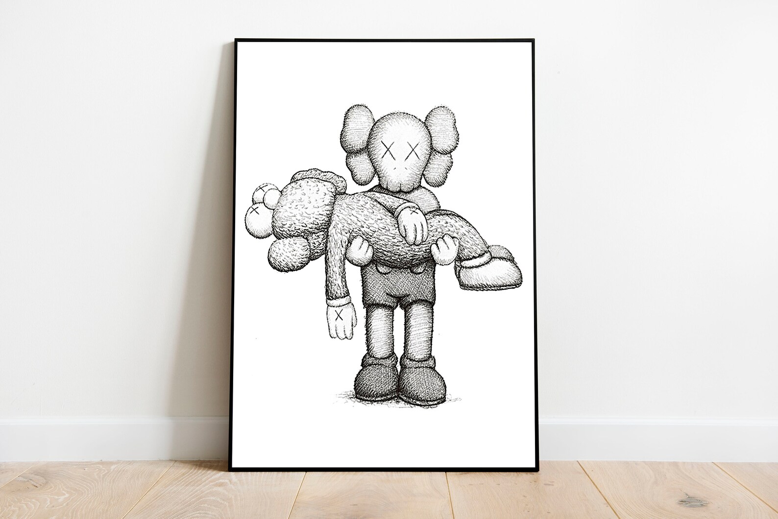 Gone Kaws Art Print Kaws Art Poster Kaws wall art Digital Etsy