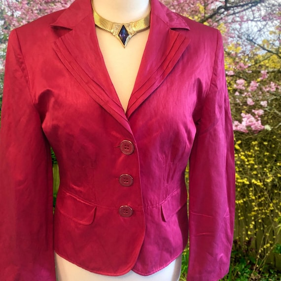 kreupel moersleutel Magnetisch 8 Gerry Weber Blazer for Women Fuchsia Designer Jacket - Etsy