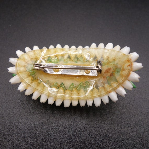 Charming early celluloid brooch, 1930s-1940s, pal… - image 5